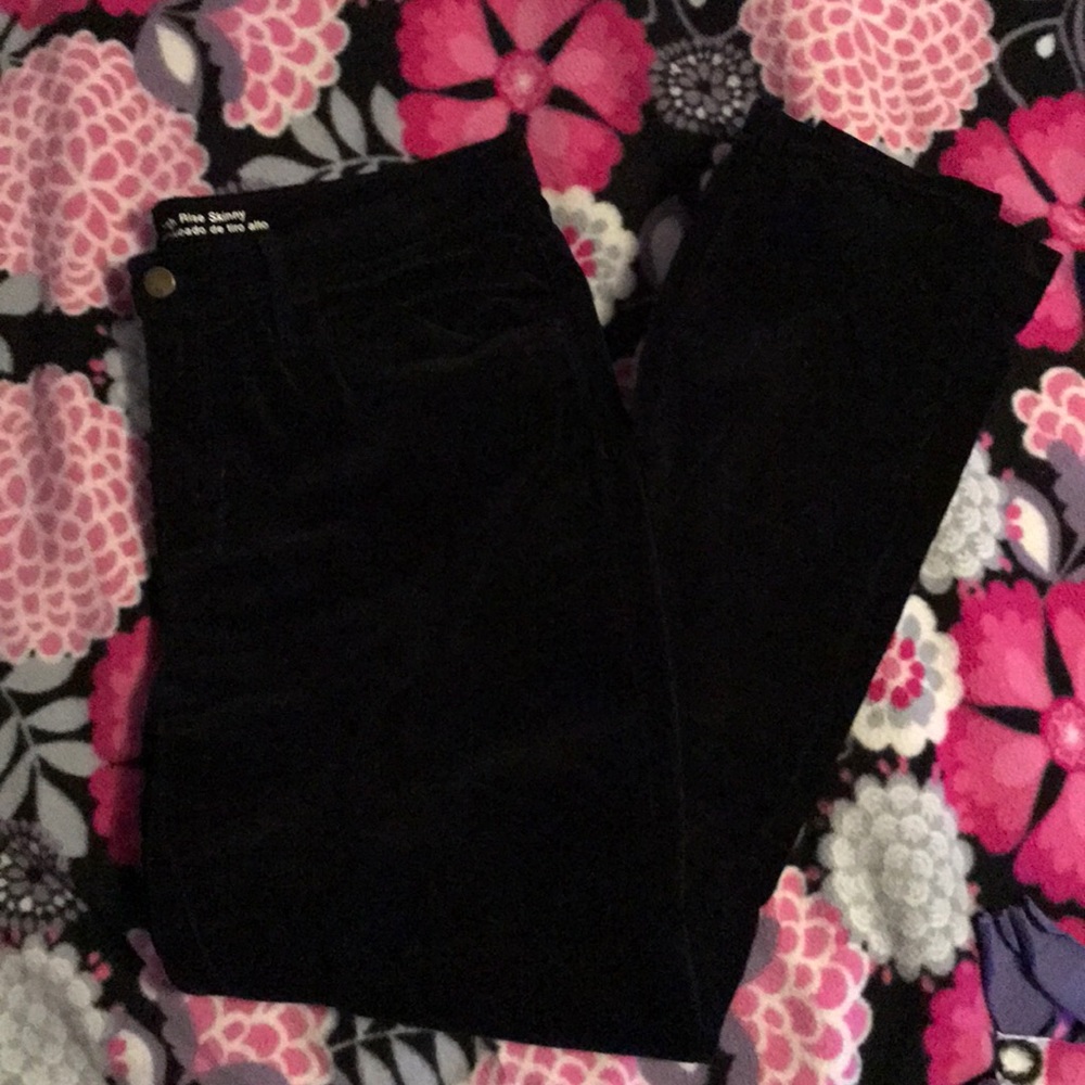LIKE NEW black velvet jeans